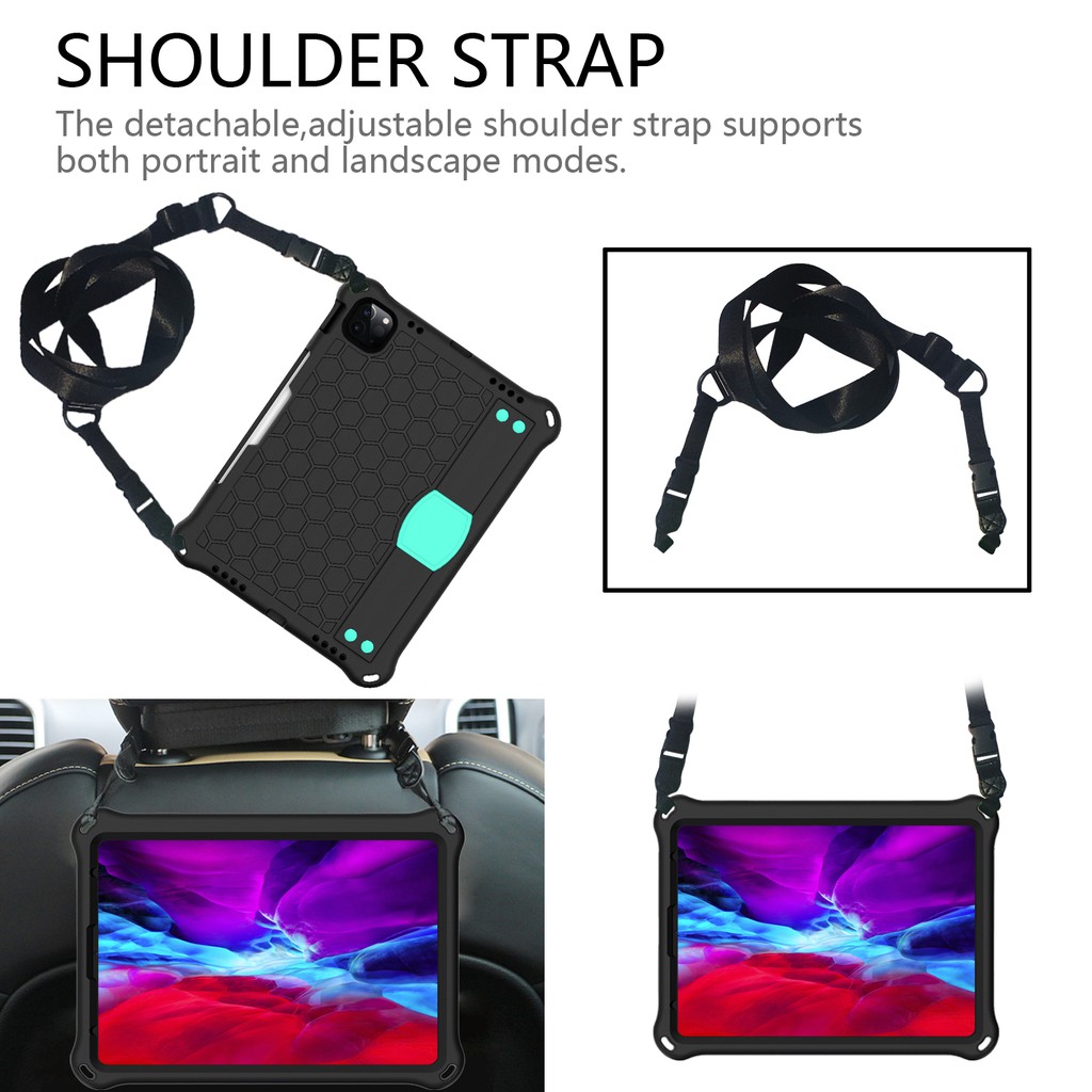 Ốp Lưng Cho iPad Air 11inch Air 6th gen 2024 IPad10th10.9 2022 iPad air1 2 3 4 5 Pro 10.5 11 10.9 2020 2021 mini1 2 3 4 5 6 10.2 "7 8 9th 2019 An Toàn Trẻ Em EVA Chống Sốc Case