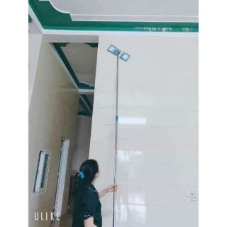 Chổi lau tường 1,5m và 3m size 45cm (rút gọn được) tặng kèm 1 bông ...