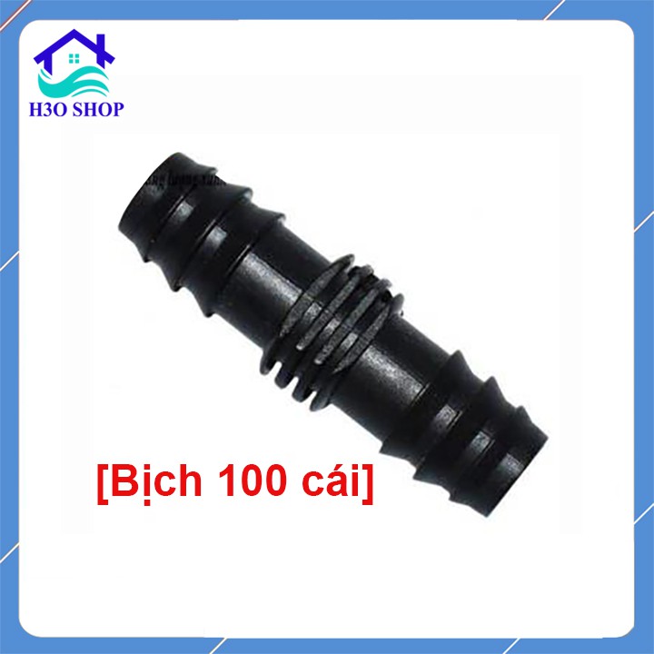 [Bịch 100 cái] Nối ống PE/LDPE 16mm, 20mm, 25mm - nối thẳng ống tưới