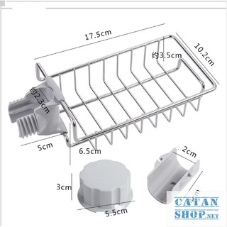 Rổ treo vòi nước rửa chén, giá treo vòi nước phòng tắm tiết kiệm không gian nhà bạn chất liệu Inox bền đẹp GD193
