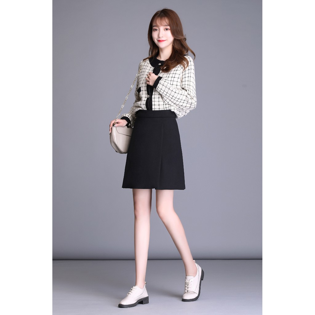 Nhiều size || Chân váy nữ dáng A phối ly duyên dáng có big size