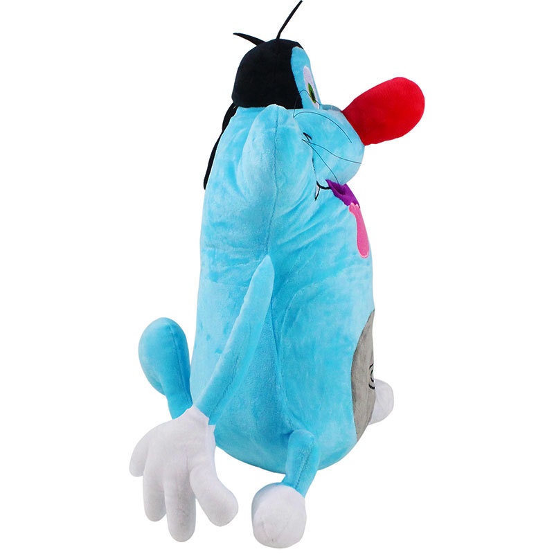 PS1 37CM Oggy et les cafards Hoạt Hình Đồ Chơi Nhồi Bông Mặt Dây Chuyền anime Đồ Chơi Mềm Dễ Thương Oggy Sang Trọng Búp Bê Trang Trí Nhà Cửa Sinh Nhật
