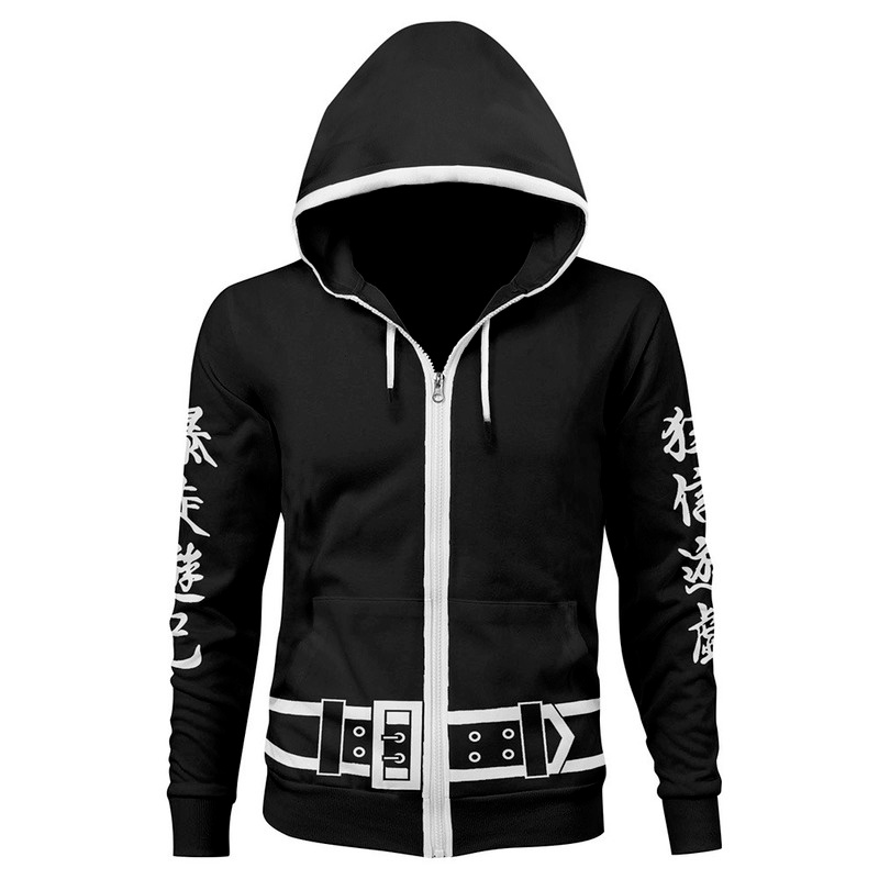Áo khoác Unisex Anime Senju Kawaragi Wakasa từ GN Tokyo Revengers - Có mũ rộng thoải mái