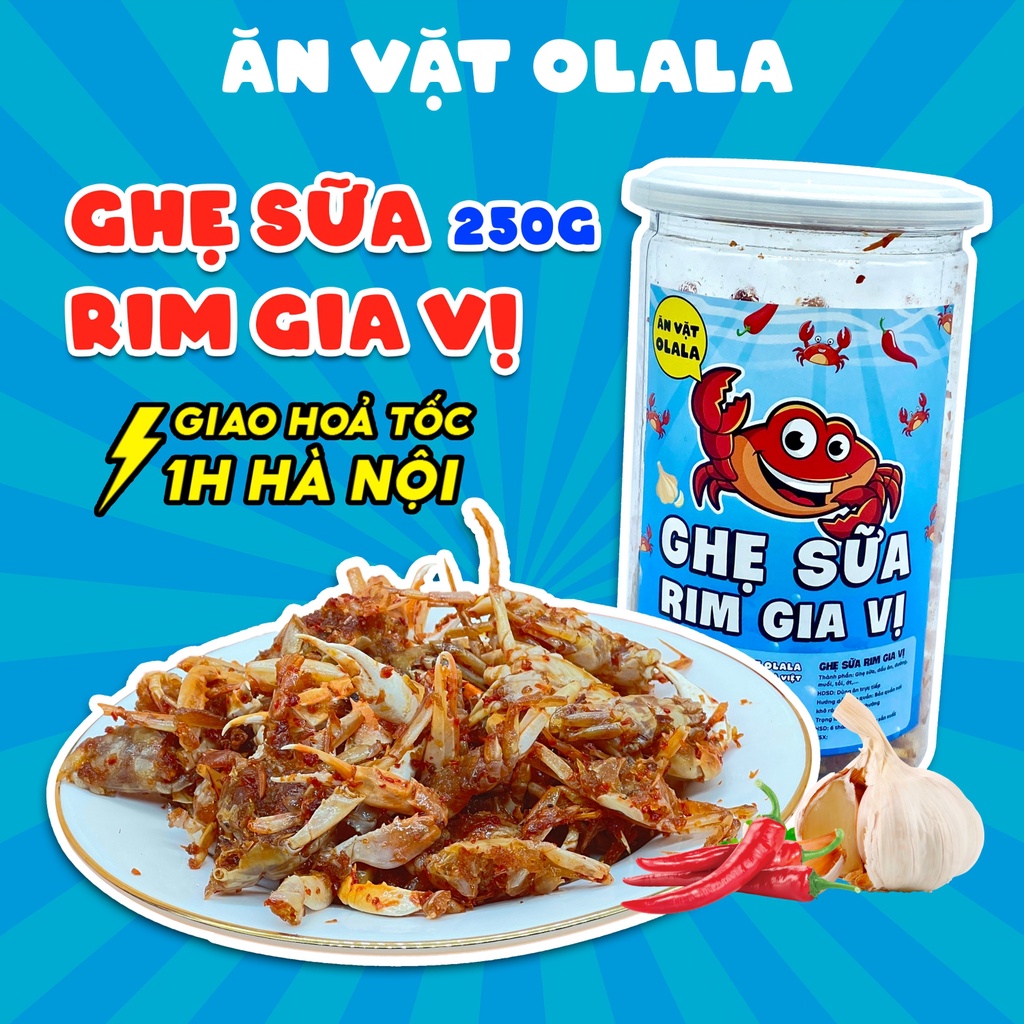 Ghẹ Sữa Rim Gia Vị 250g OLALA Giòn Rụm Thơm Ngon Đồ Ăn Vặt Hà Nội ...