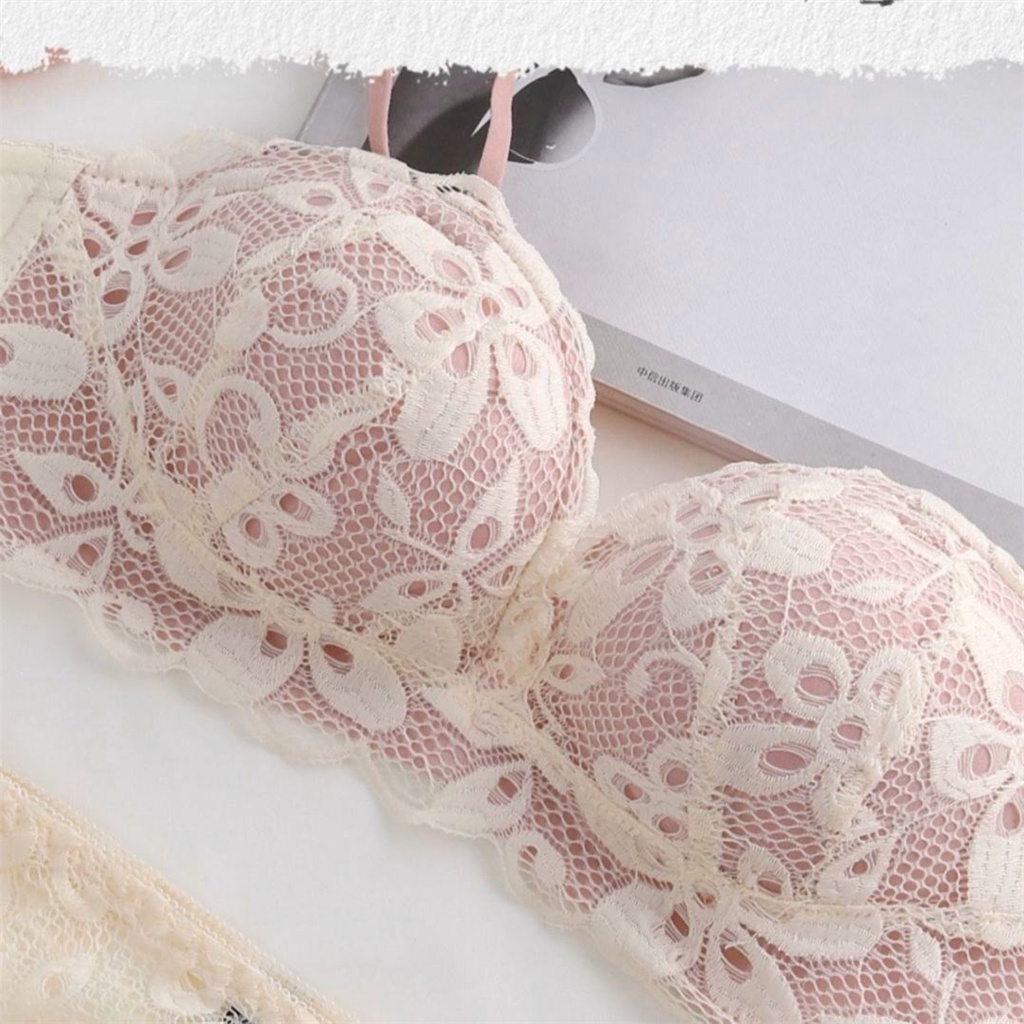 Áo Lót Nâng Ngực 3/4 Cup 32-38AB Bằng Ren Dày Dặn Mềm Mại Gợi Cảm Dành Cho Bạn Nữ