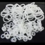 5-50 Chiếc Độ Dày 2.4 Mm Trắng Silicon Cao Su Seal O-Ring Đường Kính Ngoài OD 6-60mm VMQ Gasket