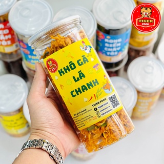 Khô Gà Lá Chanh Loại 1 💖TIGER FOOD💖 Hộp 300g Khô Gà  Đậm Vị Siêu Ngon Lon - Đồ Ăn Vặt Sài Gòn