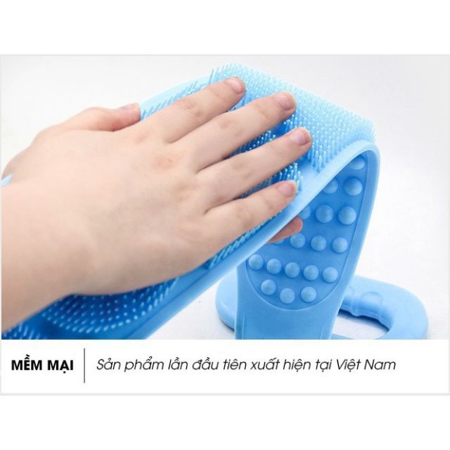 2 Dây Chà Lưng Mềm Mại Tiện Lợi Đai Chà Lưng - Cọ Lưng Silicon 2 Mặt Gai Tẩy Tế Bào Chết