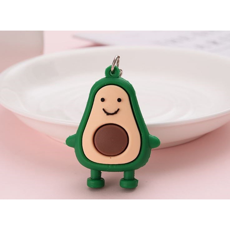3 Móc Khóa Bơ Mặt Cười