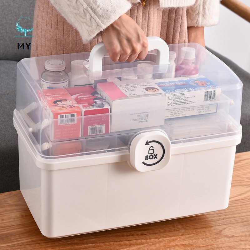 Hộp Đựng Thuốc Y Tế Cứu Thương Nhiều Tầng Tiện Dụng Cho Gia Đình BOX - Gia Dụng GH86