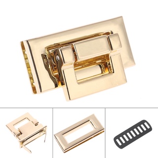 Khóa Túi Xách Da Hình Chữ Nhật Xoắn Khóa Xoắn DIY