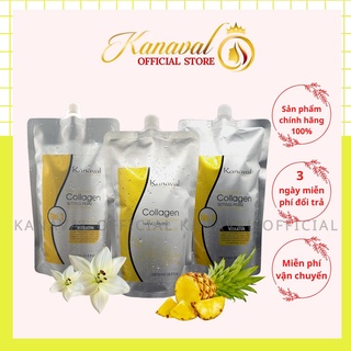 Thuốc duỗi tóc, cặp thuốc ép tóc kanaval Professional làm thẳng suôn mượt dành cho tóc yếu,trung bình và khỏe túi 1000ml