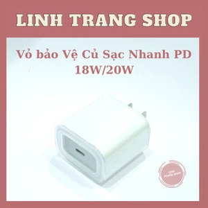 Vỏ Bọc Bảo Vệ Củ Sạc Nhanh PD 18W/20W, Chất Liệu Silicon Trong Suốt