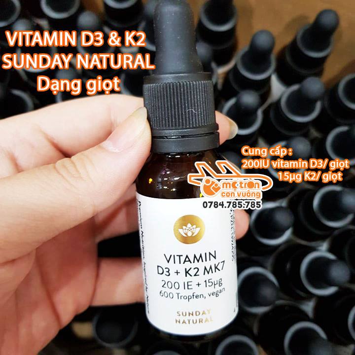 Vitamin D & K2 Sunday Natural 20ml (new 2021) Shopee Việt Nam