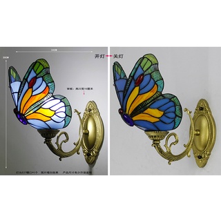Phong Cách Bướm Đèn Tường Trong Nhà Asile Cầu Thang Treo Tường Sò Cố Định Phòng Ngủ Đầu Giường Trang Trí Chiếu Sáng Bóng Kính