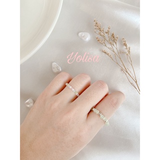 Nhẫn hạt cườm handmade mặt cười xinh xắn