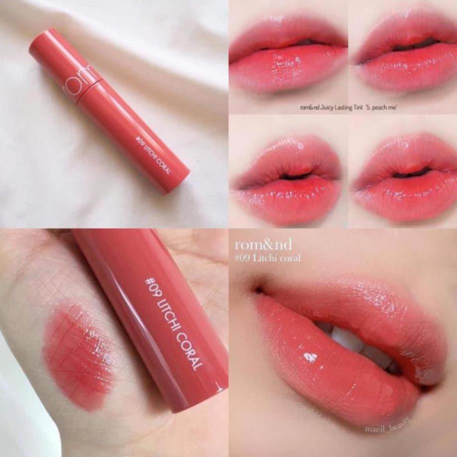 [New 2019] Son Tint Lì Romand Juicy Lasting Tint #09 LITCHI CORAL ...