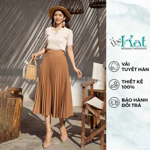 Váy Xếp Ly tròn The Kat House, vải Tuyết Hàn đủ màu, đủ size, ít nhăn, phối đồ cực đẹp