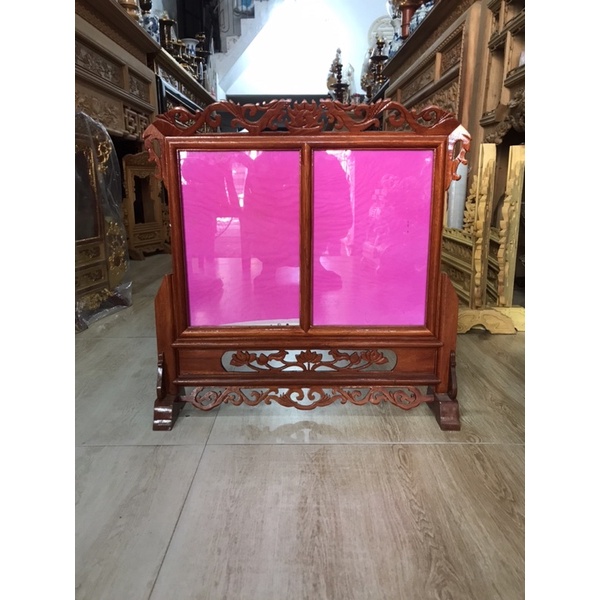 Khung ảnh thờ đôi gỗ hương [HÀNG CAO CẤP]