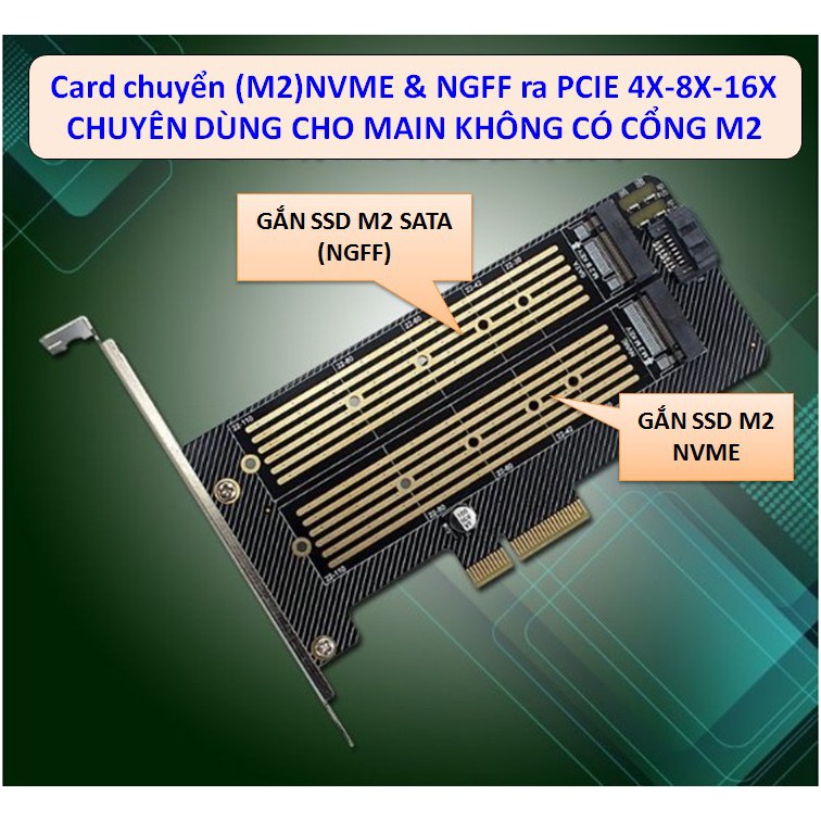 Card chuyển SSD M2 NVME to PCIE | Shopee Việt Nam