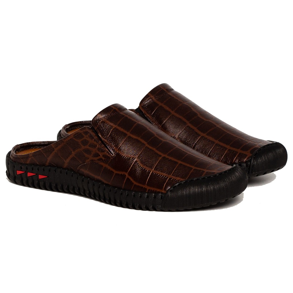 Ảnh Dép bít đầu da bò thật VO LUXURY FASHION VO4098 2