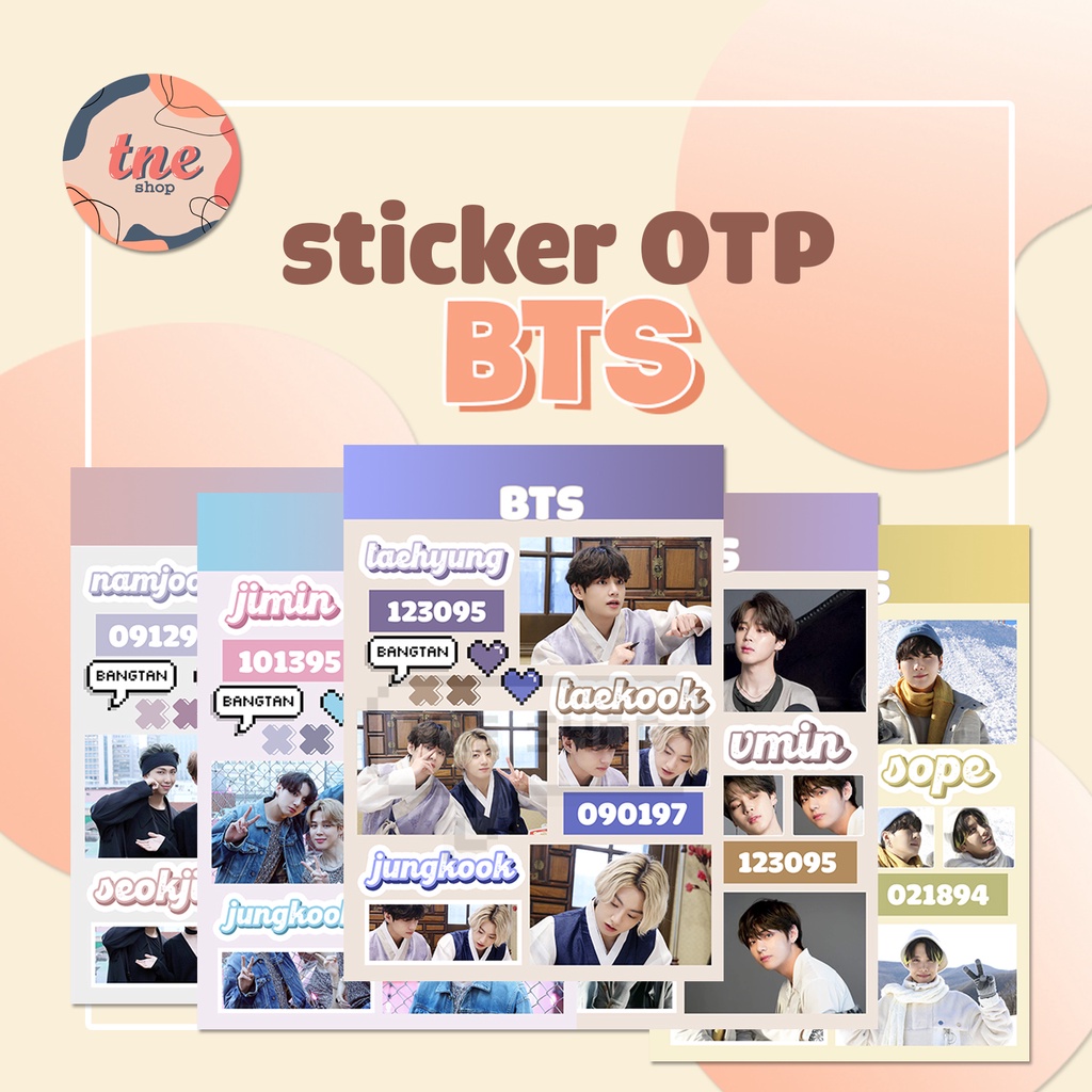 [HÀNG CÓ SẴN] Sticker OTP - BTS | Shopee Việt Nam
