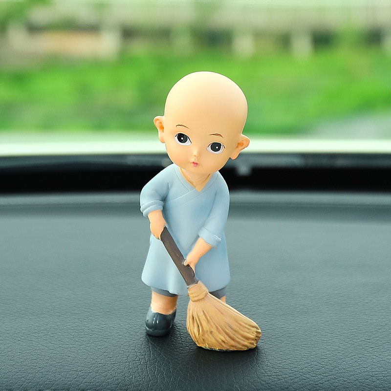 Bộ decor trang trí taplo ô tô ban nhạc Nhà Sư vui nhộn , phụ kiện xe hơi sáng tạo, hoặc để bàn làm việc