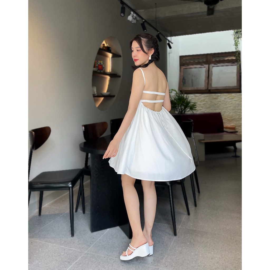 ĐẦM HAI DÂY CHIẾT EO XẾP LI NGỰC NHIỀU MÀU XINH XẮN - SELINA DRESS
