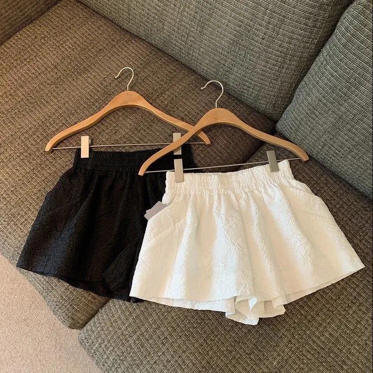 Quần short mùa hè Milyfashion dáng rộng phù hợp với phong cách mới nhăn lưng cao mỏng hơn Nhìn rộng quần thể thao thông thường