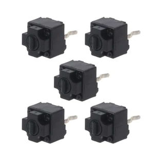 OXXGGKAO 5 Nút Công Tắc Micro Vuông Chuột EVQP0E07K Điểm Đen 6x6x7 45