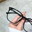 Kính mắt nam nữ thời trang gọng vuông mắt kính giả cận chống UV400 phong cách Hàn Quốc thay được tròng cận ABICA 070