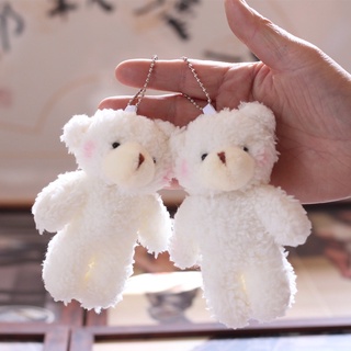 Móc Khóa Gấu Bông Trắng B17 Cute Treo Túi Balo - Dùng Làm Quà Tặng Ý Nghĩa