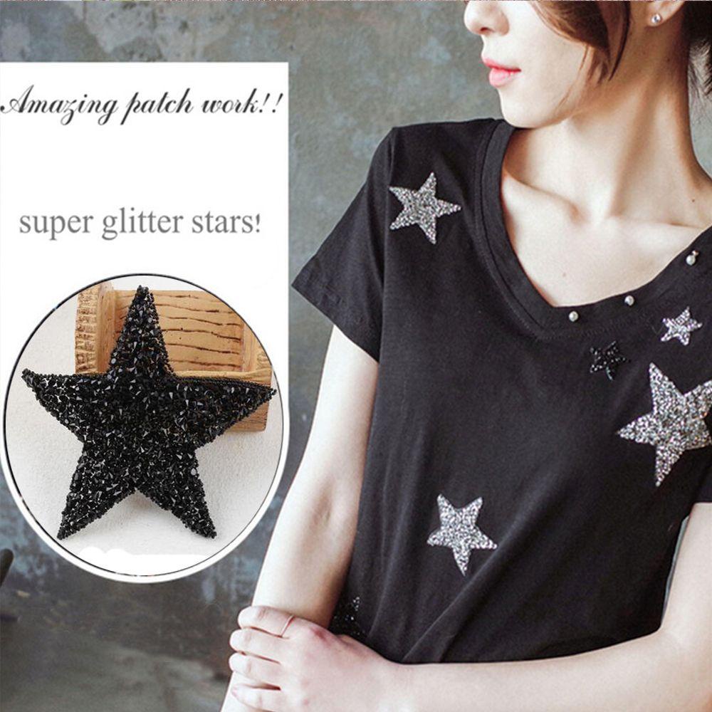 Phụ kiện quần áo decal hình ngôi sao pentagram đa kích cỡ
