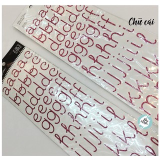 STICKER CHỮ KIM TUYẾN