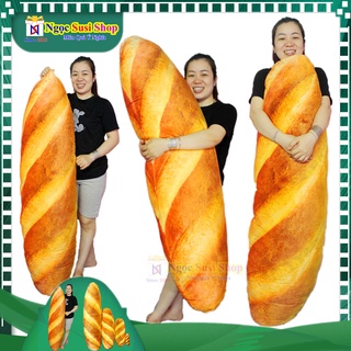 GỐI ÔM BÁNH MÌ 3D SIÊU TO KHỔNG LỒ SIÊU ĐẸP MỀM MỊN ÔM NGỦ [SIÊU CƯNG]