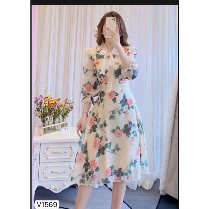 [HCM] ĐẦM XÒE HOA SANG TRỌNG THỜI TRANG TRẺ TRUNG SIÊU TINH TẾ , QUÝ PHÁI CHO CÁC CHỊ EM HIYU STORE