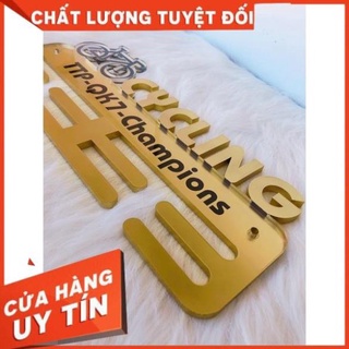 Giá treo huy chương Xe đạp, 40x18 khắc chìm Mirror siêu đẹp