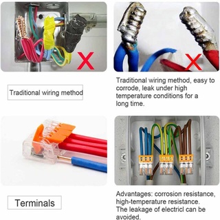 For WAGO SERIES 221 Electrical Connectors Wire Block Clamp Terminal Cable 2,3,5