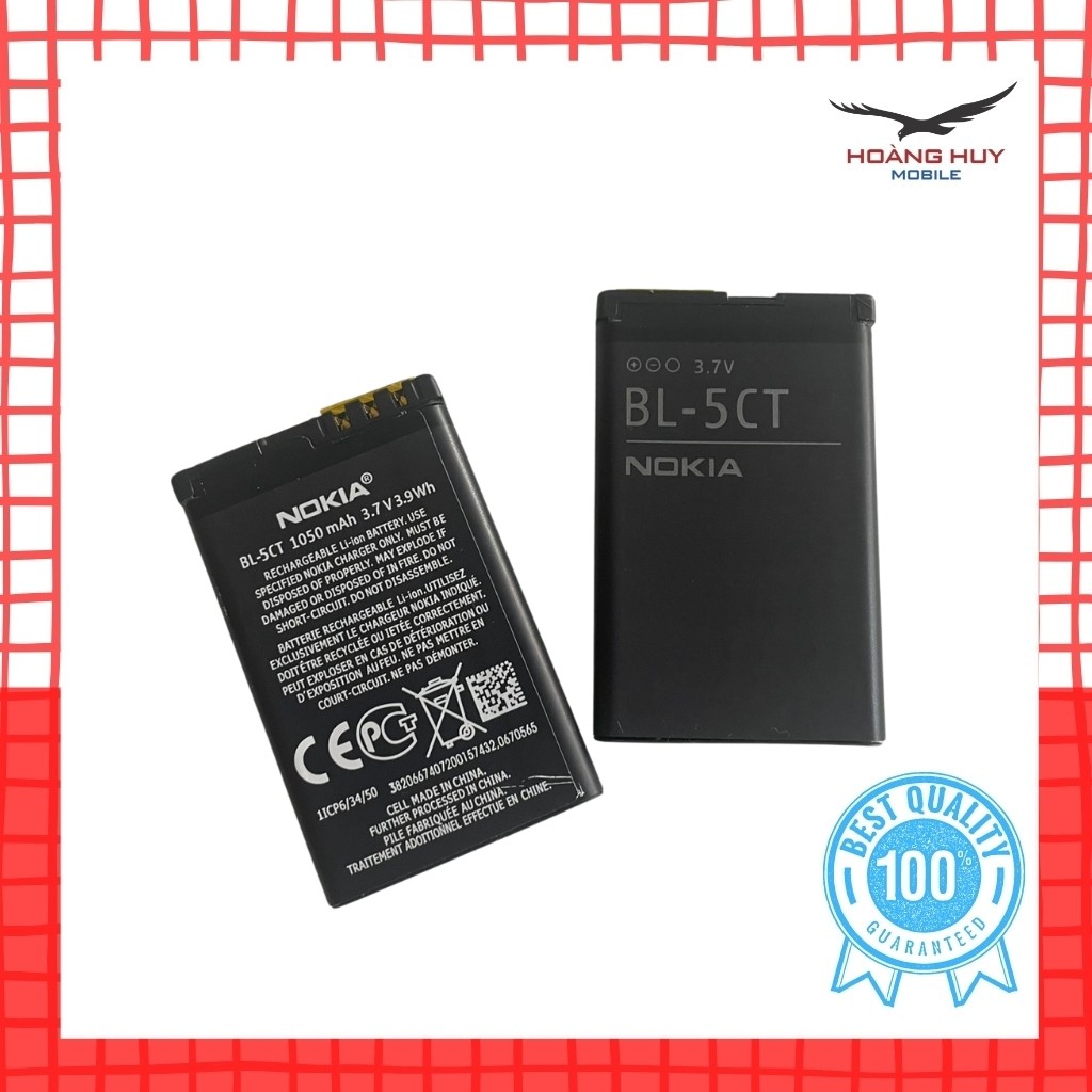Batteria Nokia BL-5CT Usata – 1050 MAh, Per 5220, 6303, C3-01, C5-00, Ecc.