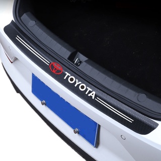 Sticker Sợi Carbon Dán Bảo Vệ Đuôi Xe Hơi Toyota Vios Avanza Yaris Corolla Camry CHR RAV4