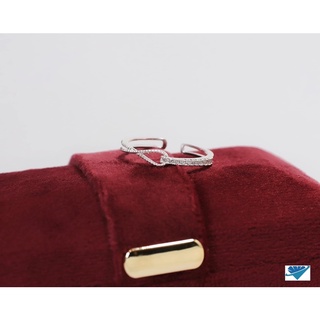 Nhẫn nữ Bạc LoPa Sk34,Nhẫn vô cực nửa nhẹ nhàng tinh tế,Bạc LoPa
