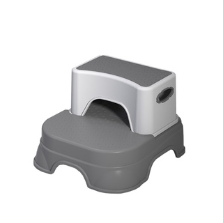 Double Layer Toddler Step Stool 2 in 1 Two Step Stool for Kids Detachable Stool