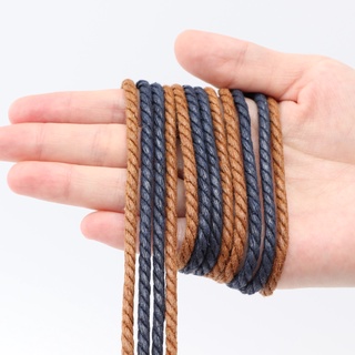 1 Cặp Dây Giày Bốt Martin Bằng Cotton Và Da Dạng Xoắn Chống Thấm Nước Tiện Dụng