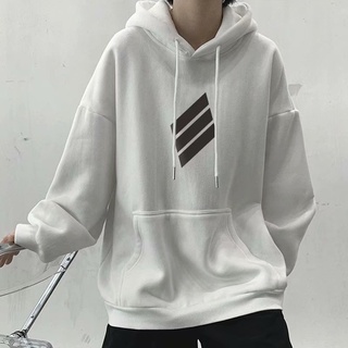 Áo hoodie tay dài dáng rộng 5 màu phong cách hip hop thoải mái cho nam/cặp đôi