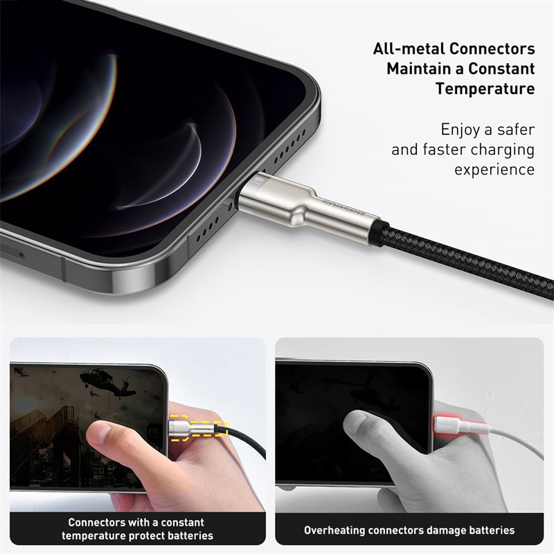 Ảnh Cáp sạc nhanh Baseus cổng USB 2.4A dành cho iPhone 11 12 Pro Max 1