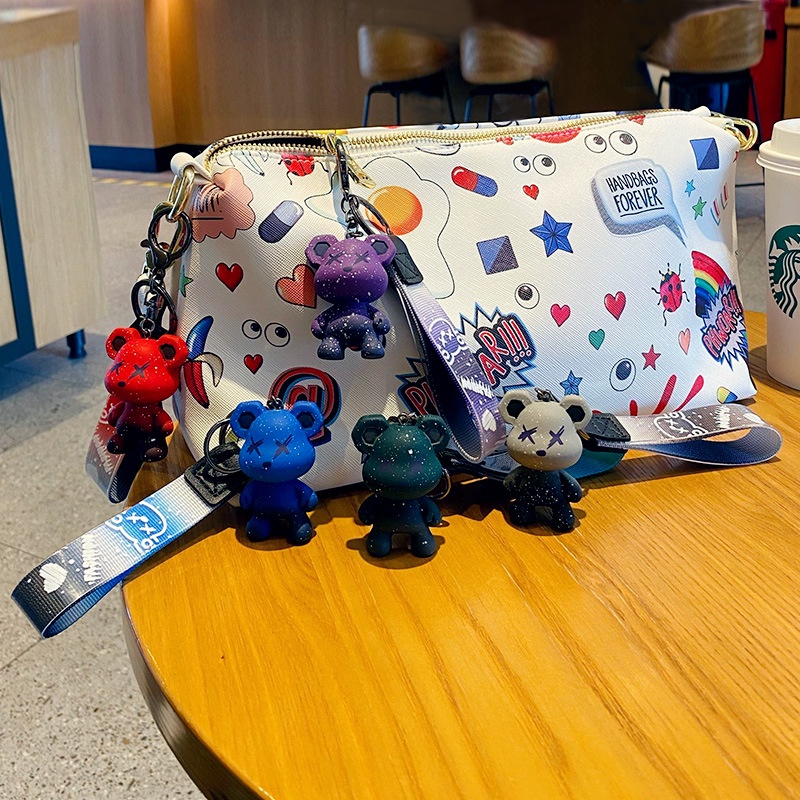 Móc khóa Bearbrick Chấm Bi Phụ Kiện Túi Xách Móc Khoá Thời Trang