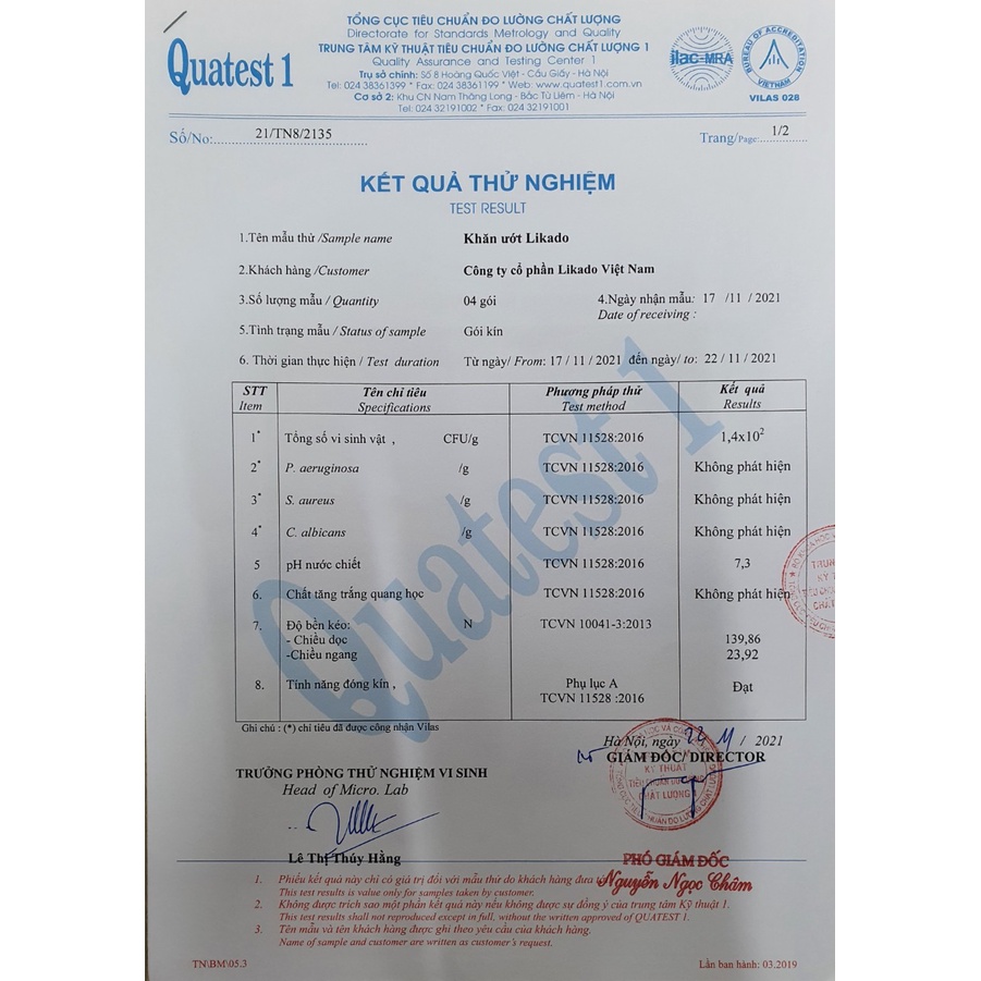 Ảnh Khăn ướt không mùi cho bé Likado hộp 100 miếng(15x20cm) 2