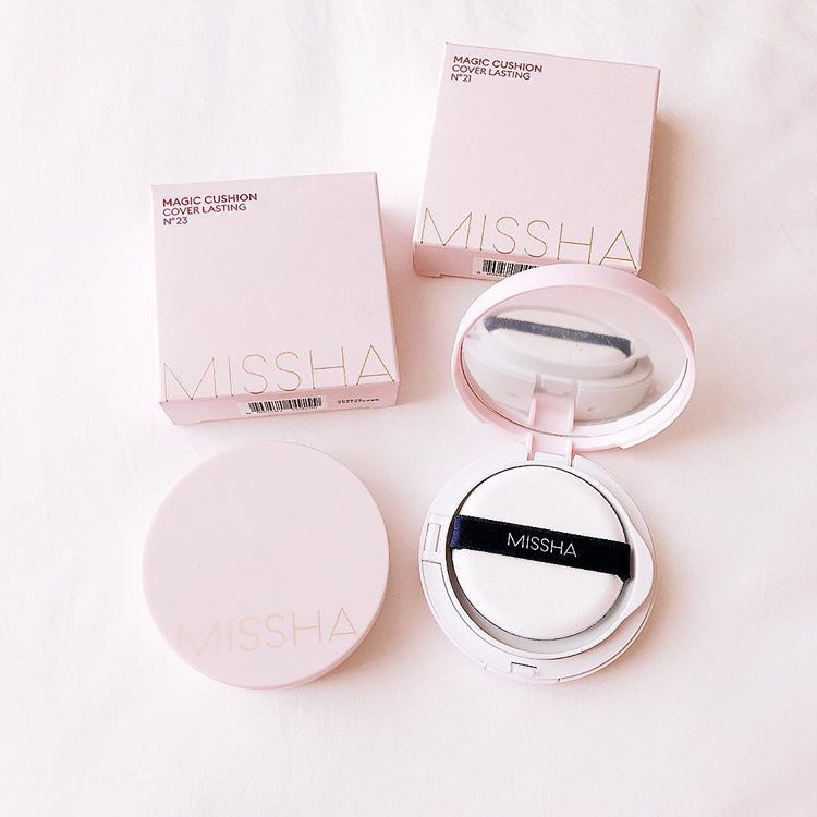 [ CHÍNH HÃNG ] Phấn Nước Missha Magic Cushion Cover Lasting SPF50+ (Màu  Hồng) ..