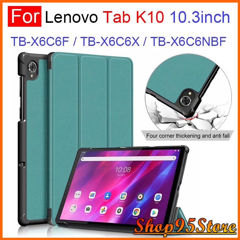 Kepuch Hülle Für Lenovo Tab K10 TB-X6C6 – PU Leder, Mit Wake/Sleep Funktion
