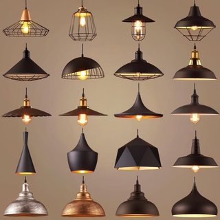 AIMI Vintage Sắt Nghệ Thuật Mặt Dây Chuyền Ánh Sáng Trần Droplights Nhà Hàng Ăn Thanh Phản Đèn Chùm Công Nghiệp Mỹ Retro Treo Đèn